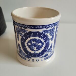 Vintage Mason's Ironstone Commemorative Crabtree & Evelyn Ceramic Mug 2001 RARE